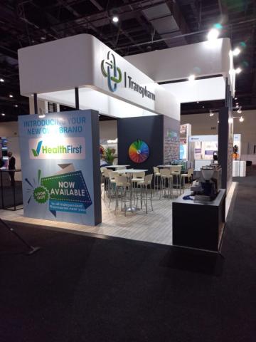 GL events custom exhibition stand south africa - Transpharm